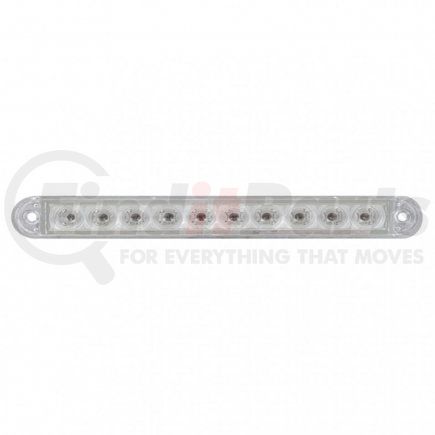 39687B by UNITED PACIFIC - Brake / Tail / Turn Signal Light - Bulk, 6-1/2" Light Bar Only, 10 LED, Red LED/Clear Lens