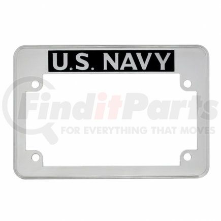 50085 by UNITED PACIFIC - License Plate Frame - "U.S. Navy" Motorcycle