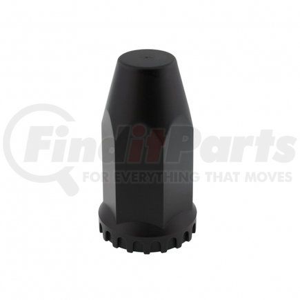 10551B by UNITED PACIFIC - Wheel Lug Nut Cover - 33mm x 4", Black, Tall, with Flange, Thread-On