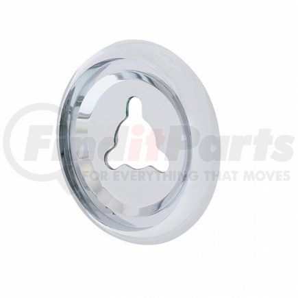 41759 by UNITED PACIFIC - Dash Knob - Dash Data Display Module Control Knob Bezel, Chrome, for Peterbilt