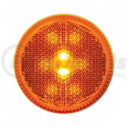 38455BAK by UNITED PACIFIC - Clearance Light - 2-1/2" Round Reflectorize Light Kit, 8 LED, Amber LED/Lens