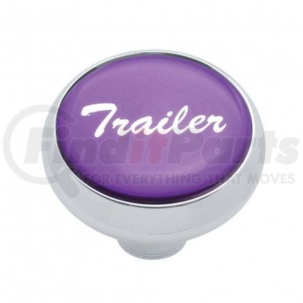 23409 by UNITED PACIFIC - Air Brake Valve Control Knob - "Trailer" Deluxe, Purple Glossy Sticker
