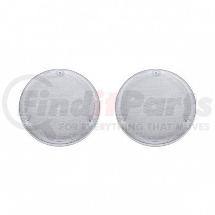 40913 by UNITED PACIFIC - Speaker Cover - Chrome, 6.75", Round, for Various Freightliner/Kenworth Models