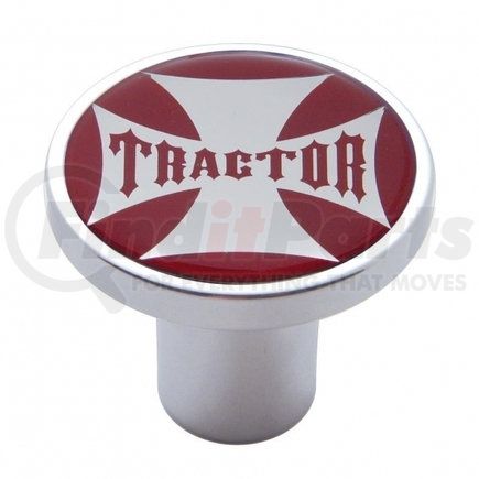 23658 by UNITED PACIFIC - Air Brake Valve Control Knob - "Tractor", Red Maltese Cross Sticker