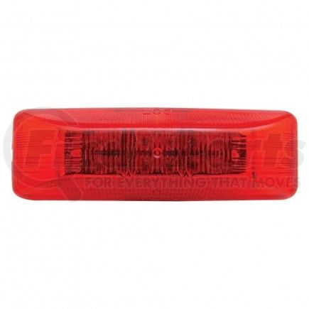 38162 by UNITED PACIFIC - Clearance/Marker Light - Red LED/Red Lens, Rectangle Design, 12 LED