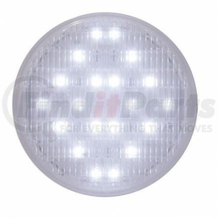 37635 by UNITED PACIFIC - 20-LED 4" Round Back Up Light, White LED, Clear Polycarbonate Lens