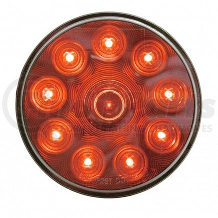 39813 by UNITED PACIFIC - Auxiliary Light - 10 LED, 4", Red LED/Chrome Lens