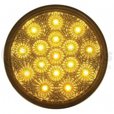 39343 by UNITED PACIFIC - Turn Signal Light - 16 LED 4" Reflector, Amber LED/Amber Lens
