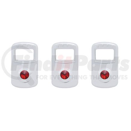 41707 by UNITED PACIFIC - Rocker Switch Cover - with Red Diamond, for Kenworth/Peterbilt