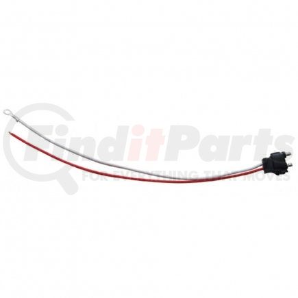 34211 by UNITED PACIFIC - Wiring Harness - 2-Wire Pigtail, with 2 Prong Straight Plug, 12" Lead
