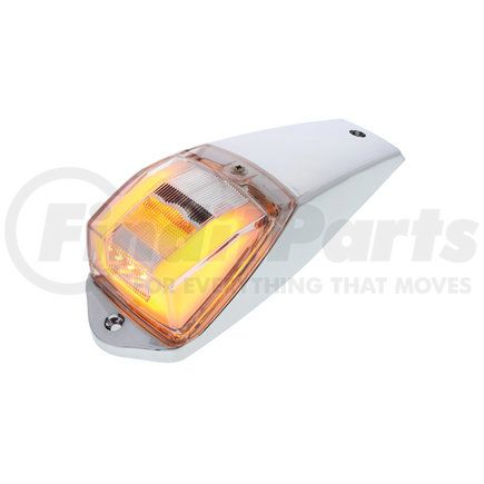 36678 by UNITED PACIFIC - Truck Cab Light - 24 LED, GloLights Square, Amber LED/Clear Lens