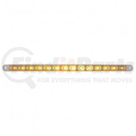 38948B by UNITED PACIFIC - Turn Signal Light - Bulk, 14 LED, 12" Bar, Amber LED/Clear Lens