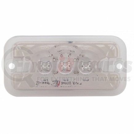38769B by UNITED PACIFIC - Clearance/Marker Light - Red LED/Clear Lens, 3 LED