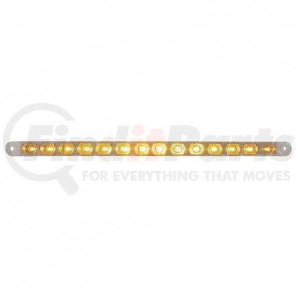 38948 by UNITED PACIFIC - Turn Signal Light - 14 LED 12" Turn Signal Light Bar, Amber LED/Clear Lens