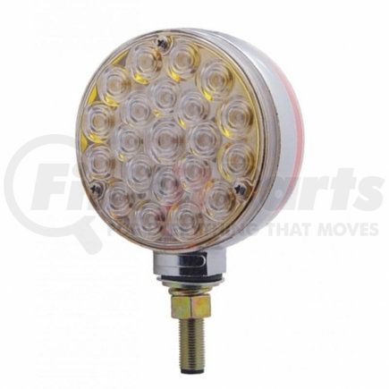 38123 by UNITED PACIFIC - Double Face Turn Signal Light - 42 LED, Amber & Red LED/Clear Lens