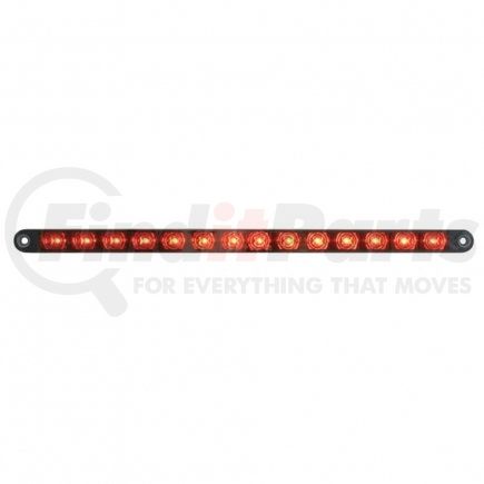 39645B by UNITED PACIFIC - Auxiliary Light - Auxiliary Strip Light, 14 LED 12", Red LED/Chrome Lens