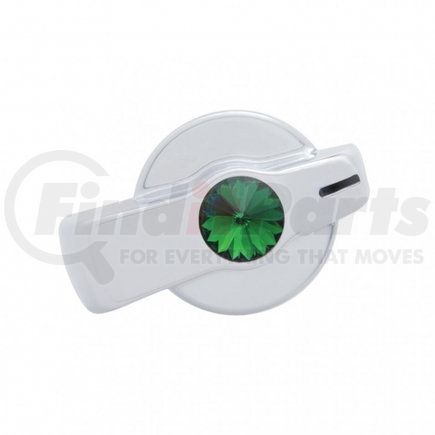 41174 by UNITED PACIFIC - A/C Control Knob - Green Diamond, for Freightliner (Older Model)