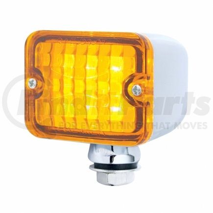39192 by UNITED PACIFIC - Auxiliary Light - 6 LED, Medium, with Chrome Housing, Amber LED/Lens