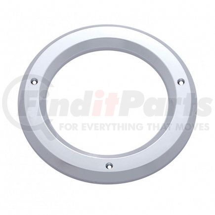 10484 by UNITED PACIFIC - Clearance Light Bezel - 1 Piece Carded, 4 inches, Round, Chrome, without Visor