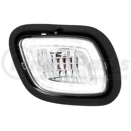 31102 by UNITED PACIFIC - Fog Light - LED, Passenger Side, with Halo Position Light, for 2008-2017 FL Cascadia, Competition Series