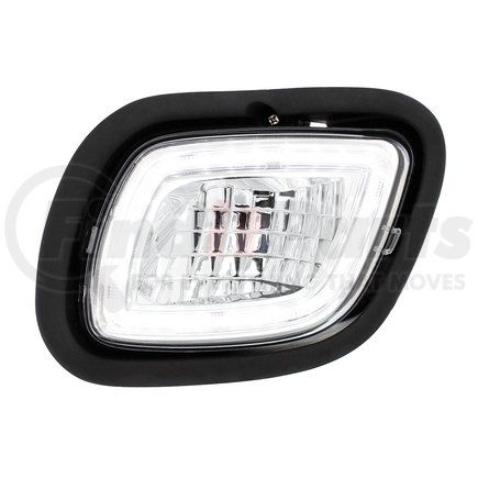 31100 by UNITED PACIFIC - Fog Light - LED, Driver Side, with Halo Position Light, for 2008-2017 FL Cascadia, Competition Series