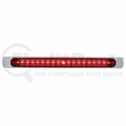 36833 by UNITED PACIFIC - Brake/Tail/Turn Signal Light - 19 LED 17", Bar, with Bezel, Red LED/Red Lens