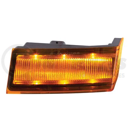 36006 by UNITED PACIFIC - Turn Signal Light - 6 LED, Amber, Competition Series, Driver Side, for 2018-2023 Freightliner Cascadia