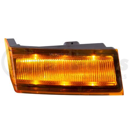 36007 by UNITED PACIFIC - Turn Signal Light - 6 LED, Amber, Competition Series, Passenger Side, for 2018-2023 Freightliner Cascadia