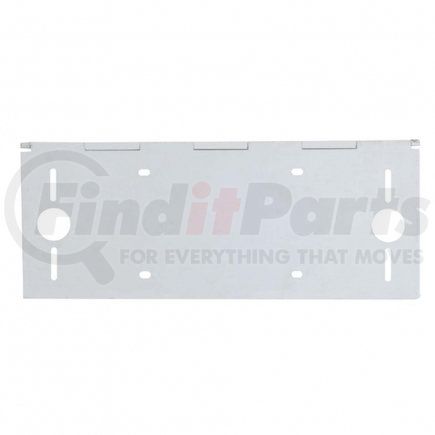 21545 by UNITED PACIFIC - License Plate Frame - Stainless 1, with 2 Light Cut-Out