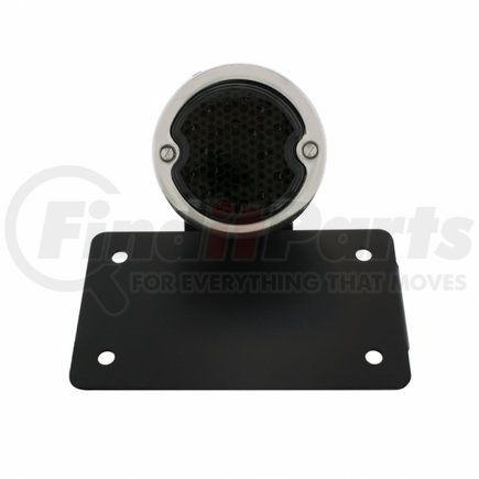 20219 by UNITED PACIFIC - License Bracket - Black, Horizontal, Side Mount, with 1933-1936 Ford Style LED Tail Light