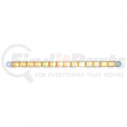 37192B by UNITED PACIFIC - Multi-Purpose Warning Light - 14 LED 12" Auxiliary Warning Light Bar Only, Amber LED/Clear Lens
