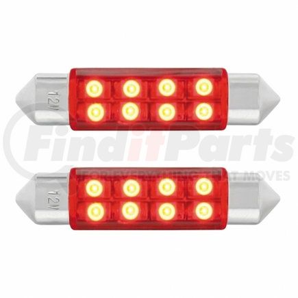 36597 by UNITED PACIFIC - Multi-Purpose Light Bulb - 8 SMD High Power Micro LED 211- 2 Light Bulb, Red