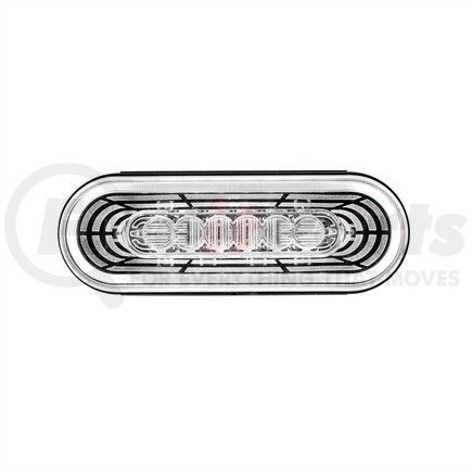 36573 by UNITED PACIFIC - Back Up Light - 22 LED, 6" Oval, Abyss Lens Design, with Plastic Housing, White LED/Clear Lens