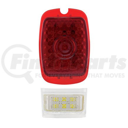 110110 by UNITED PACIFIC - Tail Light Lens - 27 LED Sequential, Driver Side, for 1937-1938 Chevy Car and 1940-1953 Chevy Truck