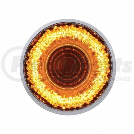 36526 by UNITED PACIFIC - Clearance/Marker Light, Amber LED/Clear Lens, Mirage Design, 2", 9 LED