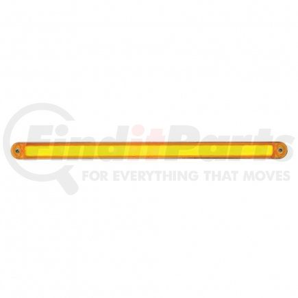 32706 by UNITED PACIFIC - Light Bar - "Glo" Light, Dual Function, Turn Signal Light, Amber LED and Lens, Chrome/Plastic Housing, with Chrome Bezel, 24 LED Light Bar