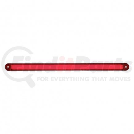32707 by UNITED PACIFIC - Light Bar - "Glo" Light, Dual Function, Turn Signal Light, Red LED and Lens, Chrome/Plastic Housing, with Chrome Bezel, 24 LED Light Bar