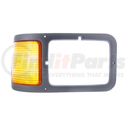 31983 by UNITED PACIFIC - Light Bezel - Gray, Plastic, Passenger Side, with Parking Light, for 2000-2015 Ford F-650/F-750