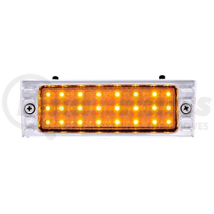CPL4753C-AS by UNITED PACIFIC - Turn Signal/Parking Light - LED, Clear Lens, Front, with Polished Stainless Steel Bezel
