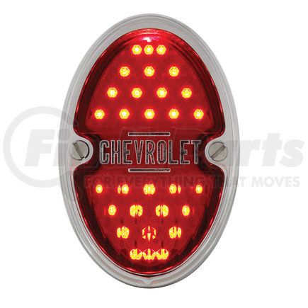 CTL3335LED-CL by UNITED PACIFIC - Tail Light - 30 LED, with Chrome Housing and Chrome Rim, for 1933-1935 Chevy Car, L/H