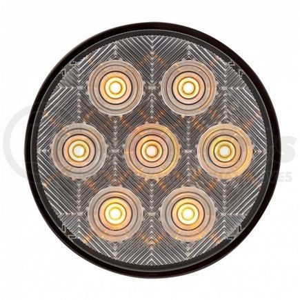 39120 by UNITED PACIFIC - Turn Signal Light - 7 LED, 4", Competition Series, Amber LED/Clear Lens