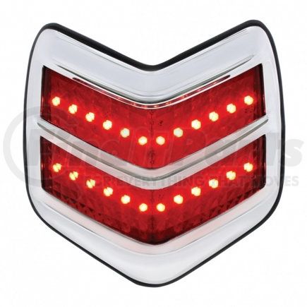 FTL4005LED by UNITED PACIFIC - Tail Light - 24 LED, with Chrome Bezel and Flush Mount, for 1940 Ford Car