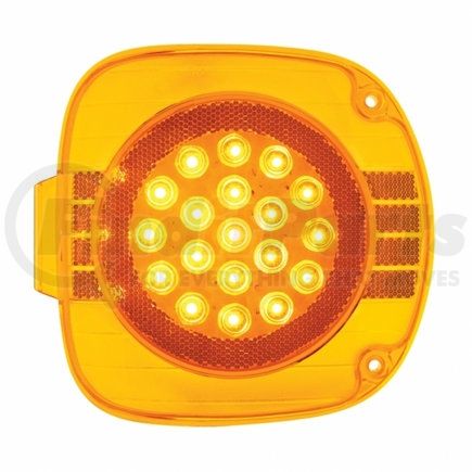 38928 by UNITED PACIFIC - Turn Signal Light - 22 LED, Amber LED/Amber Lens, for Freightliner