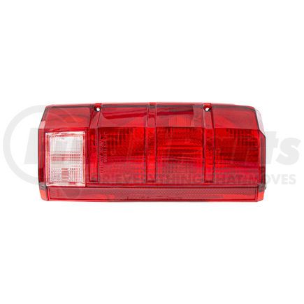 111016 by UNITED PACIFIC - Tail Light Assembly - Plastic, Double Rear Housing, Driver Side, with Red Lens, for 1980-1986 Ford Bronco & Truck