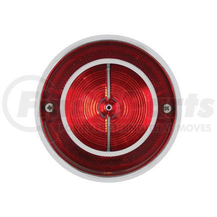 C6300 by UNITED PACIFIC - Tail Light Lens - with Chrome Rim, for 1963 Chevy Impala
