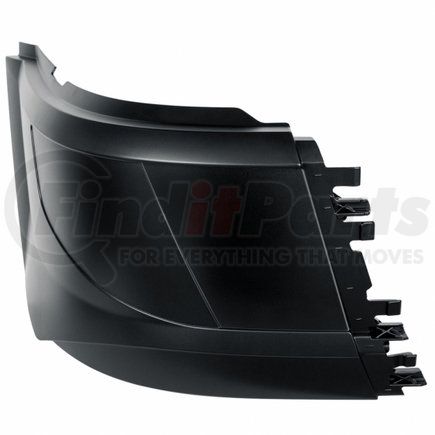 42818 by UNITED PACIFIC - Bumper End - RH, without Fog Light, Short Hood, with Aero Style Bumper, for 2015-2017 Volvo VNL