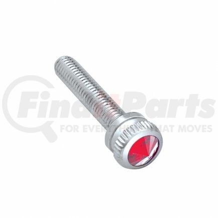 23870 by UNITED PACIFIC - Dash Panel Screw - 6-Pack, M5-0.8, with Red Crystal, for Kenworth