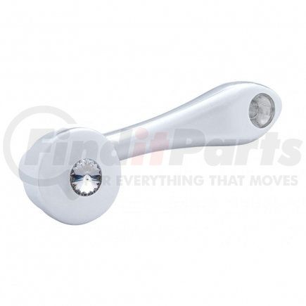 24017 by UNITED PACIFIC - Window Crank Handle - with Slot Adaptor, Clear Diamond