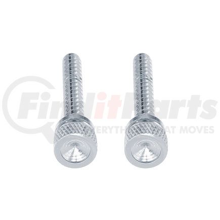 24050 by UNITED PACIFIC - Dash Panel Screw - Long, Chrome, Indented, for Freightliner