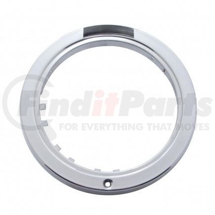 30416 by UNITED PACIFIC - Headlight Bezel - Stainless "Bullet" Style